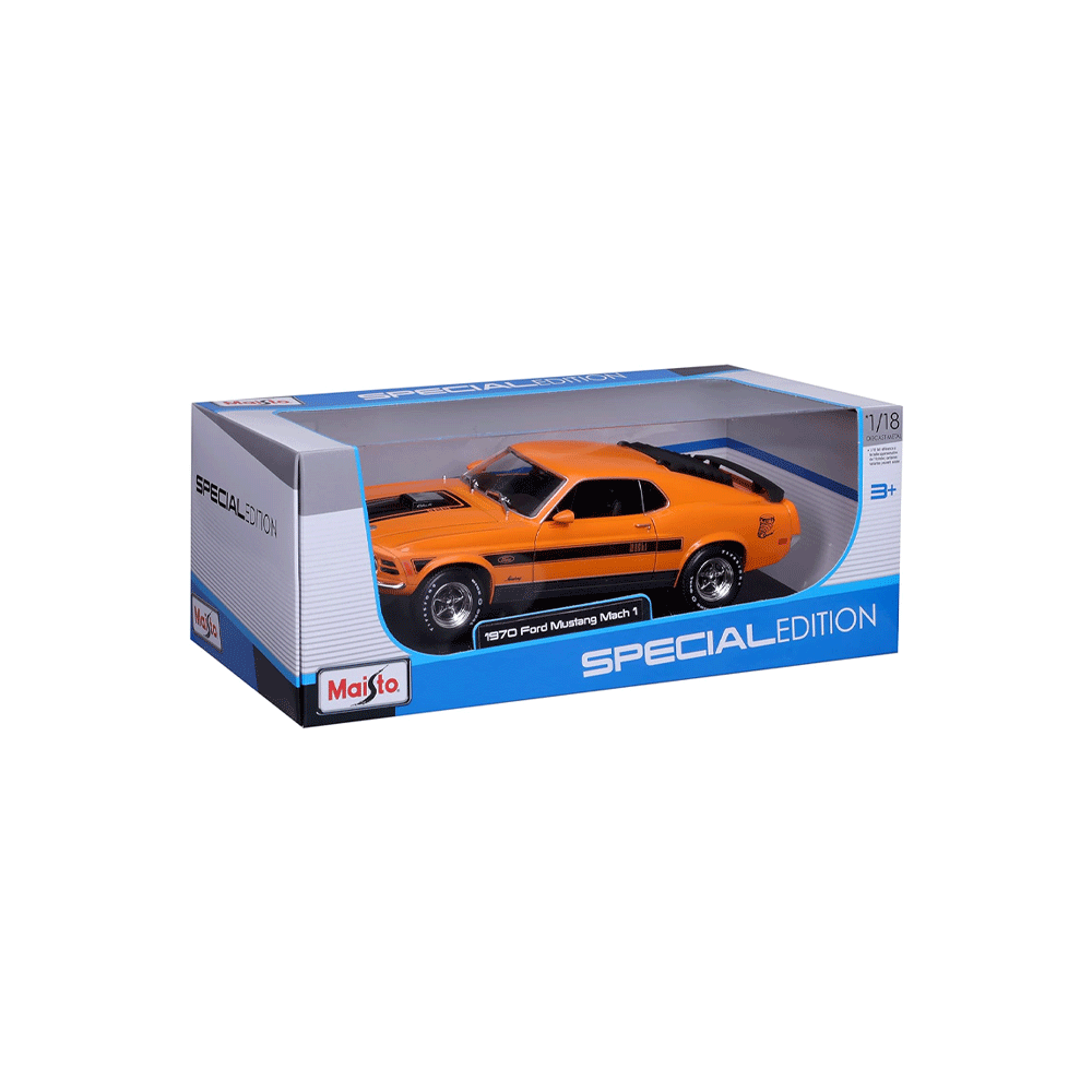 31453OG 118 FORD MUSTANG MACH 1 ORANGE Default Title - MamasJan Toys