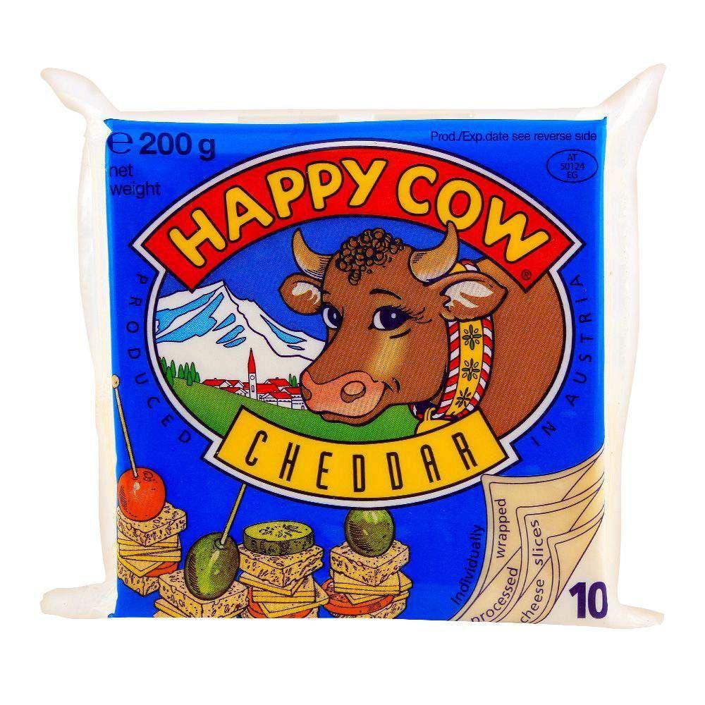 HAPPY COW CHEESE CHEDDAR 200 GM Default Title - MamasJan Grocery