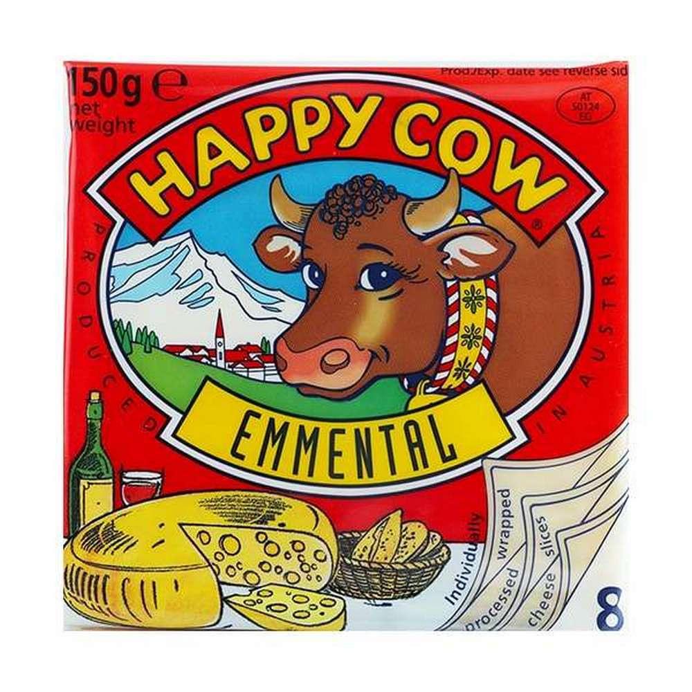HAPPY COW EMMENTAL CHEESE SLIC 150 GM Default Title - MamasJan Grocery