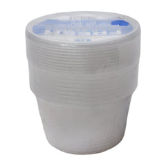 HOUSE & CO DISP ROUND CONTAINER CLEAR 16OZ 10PCS Default Title - MamasJan Grocery Nonfood