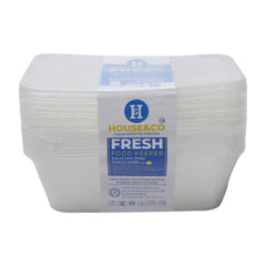 HOUSE & CO DISP RECT. CONTAINER CLEAR 750ML 10PCS Default Title - MamasJan Grocery Nonfood
