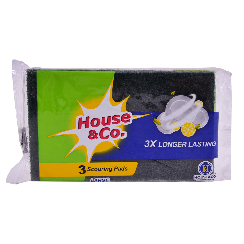 HOUSE&CO. SCOURING PAD LARGE 3IN1 Default Title - MamasJan Grocery Nonfood