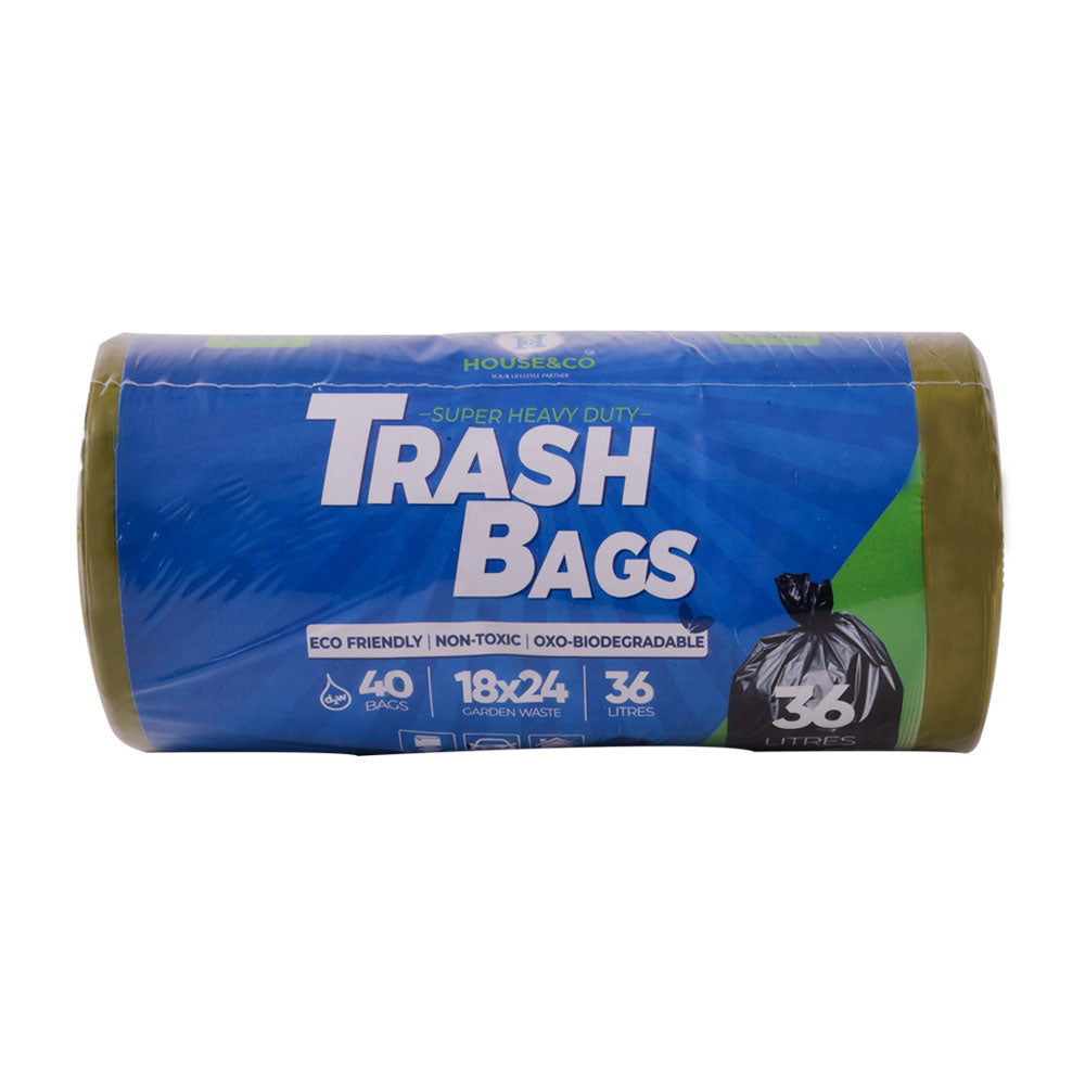 HOUSE&CO TRASH BAG (YLW) SMALL 18X24 40PCS Default Title - MamasJan Grocery Nonfood