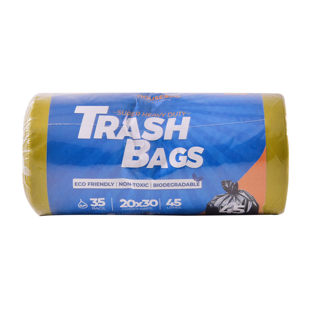 HOUSE&CO TRASH BAG (YLW) MIDUM 20X30 35PCS Default Title - MamasJan Grocery Nonfood