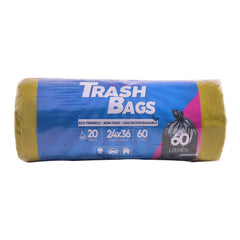 HOUSE&CO TRASH BAG (YLW) LARGE 24X36 20PCS Default Title - MamasJan Grocery Nonfood