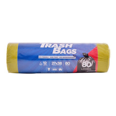 HOUSE&CO TRASH BAG (YLW) X-LARGE 27X38 12PCS Default Title - MamasJan Grocery Nonfood