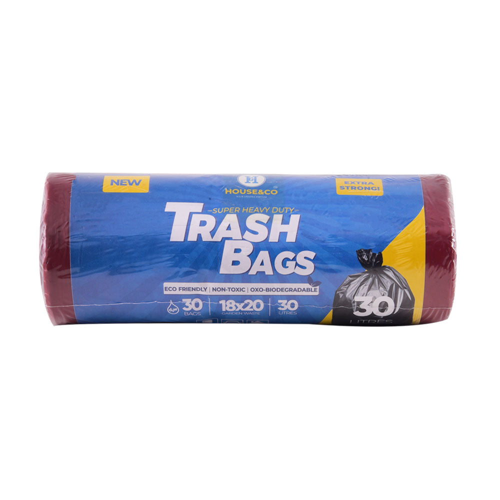 HOUSE&CO TRASH BAG (RED) MINI 18X20 30PCS Default Title - MamasJan Grocery Nonfood