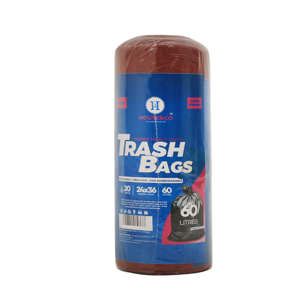 HOUSE&CO TRASH BAG (RED) LARGE 24X36 20PCS Default Title - MamasJan Grocery Nonfood