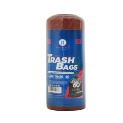 HOUSE&CO TRASH BAG (RED) LARGE 24X36 20PCS Default Title - MamasJan Grocery Nonfood