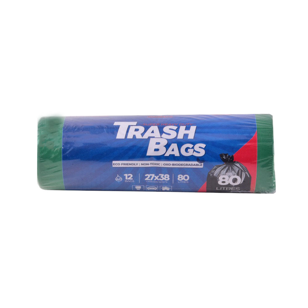 HOUSE&CO TRASH BAG (GRN) X-LARGE 27X38 12PCS Default Title - MamasJan Grocery Nonfood