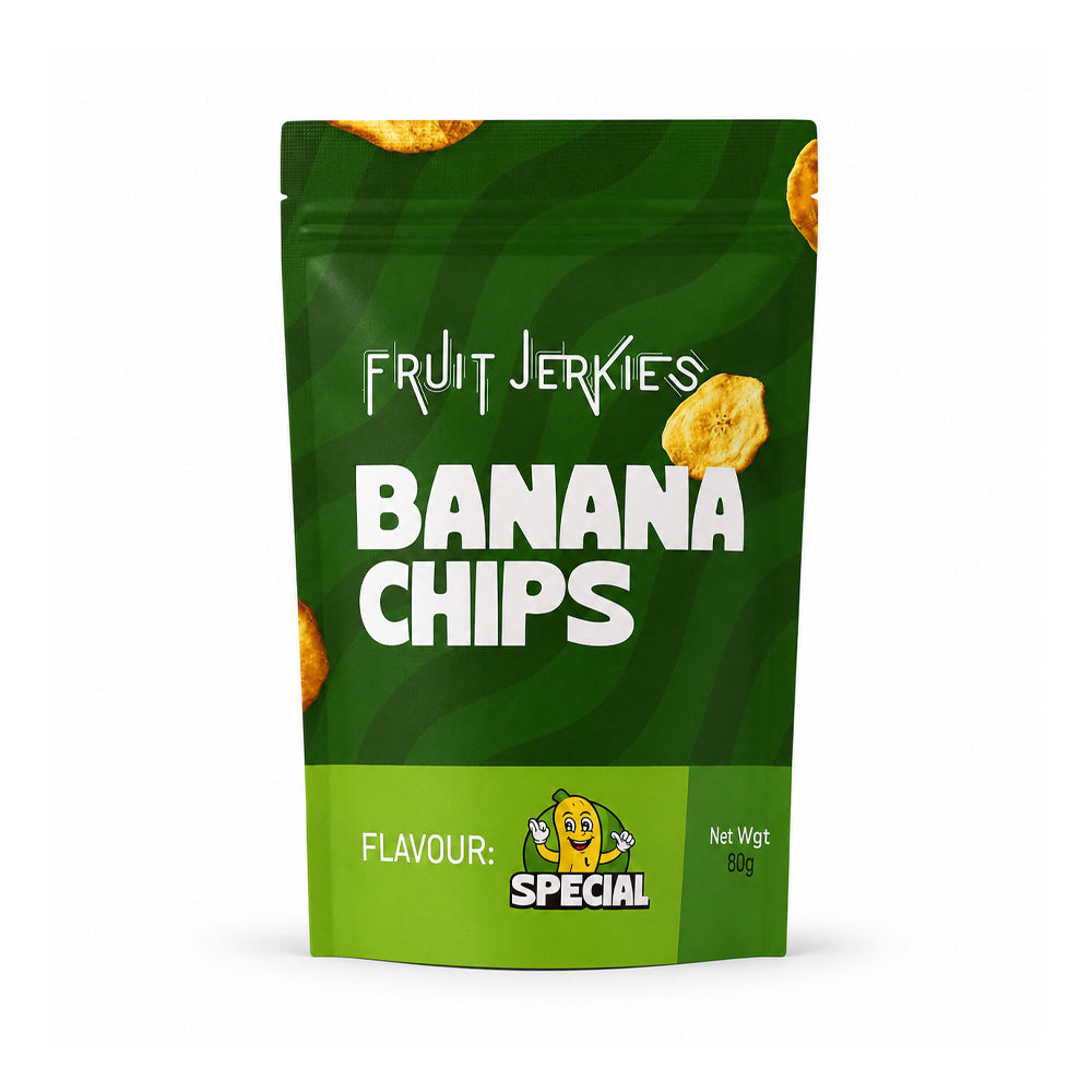 FRUIT JERKIES BANANA CHIPS SPECIAL 80 GM Default Title - MamasJan GroceryFoods