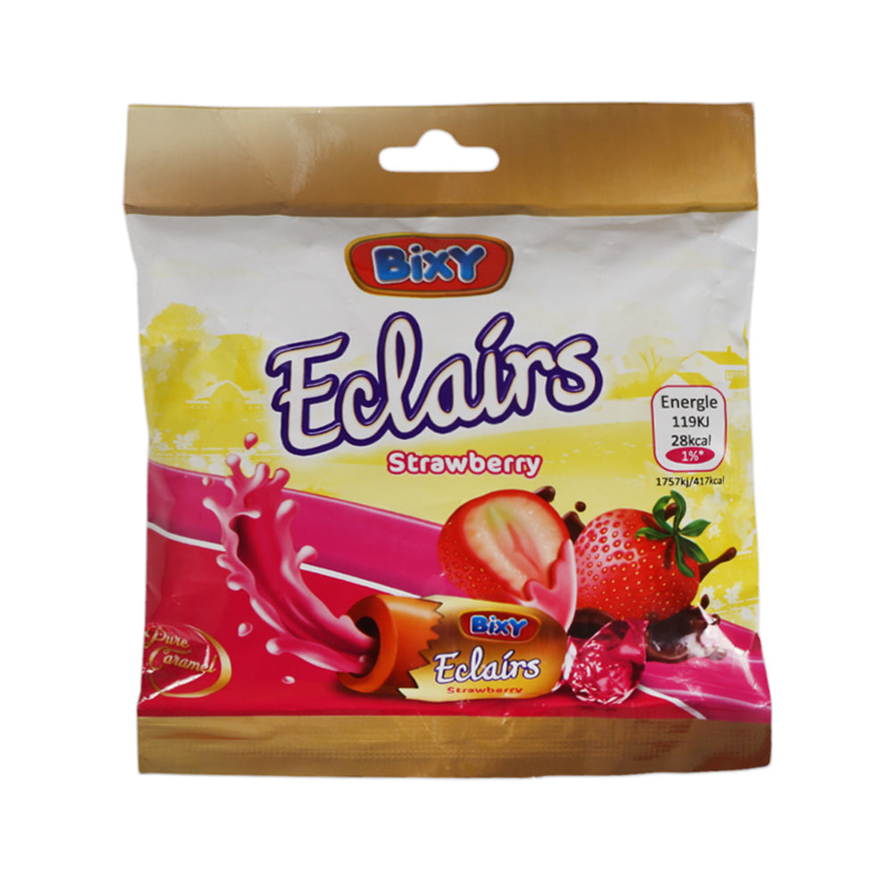 BIXY ECLAIR TOFFEE STRAWBERRY 90 GM Default Title - MamasJan GroceryFoods
