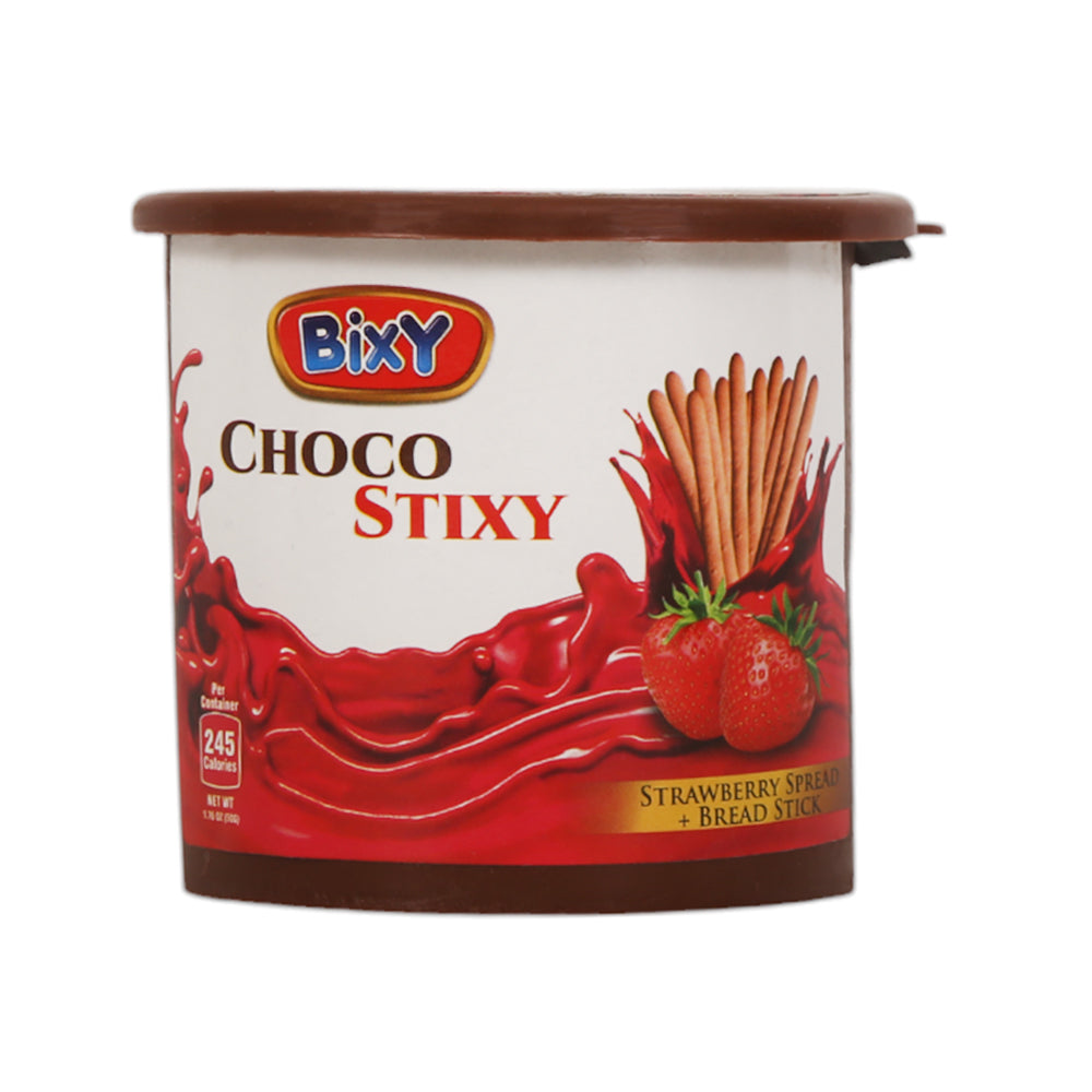 BIXY DIP CHOCO STICK STRAWBERRY 50 GM Default Title - MamasJan GroceryFoods