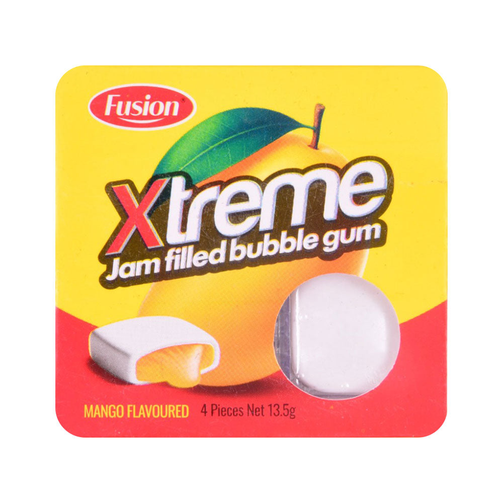 FUSION XTREME JAM FILLED BUBBLE GUM MANGO FLAVOUR 13.5G Default Title - MamasJan Grocery