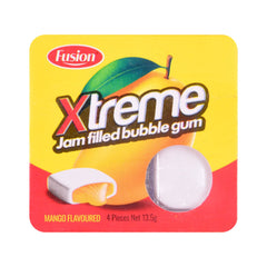 FUSION XTREME JAM FILLED BUBBLE GUM MANGO FLAVOUR 13.5G Default Title - MamasJan Grocery