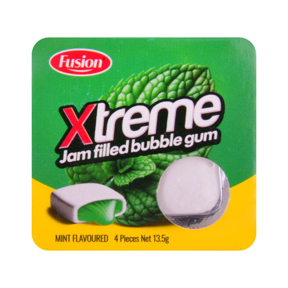 FUSION XTREME JAM FILLED BUBBLE GUM MINT FLAVOUR 13.5G Default Title - MamasJan Grocery