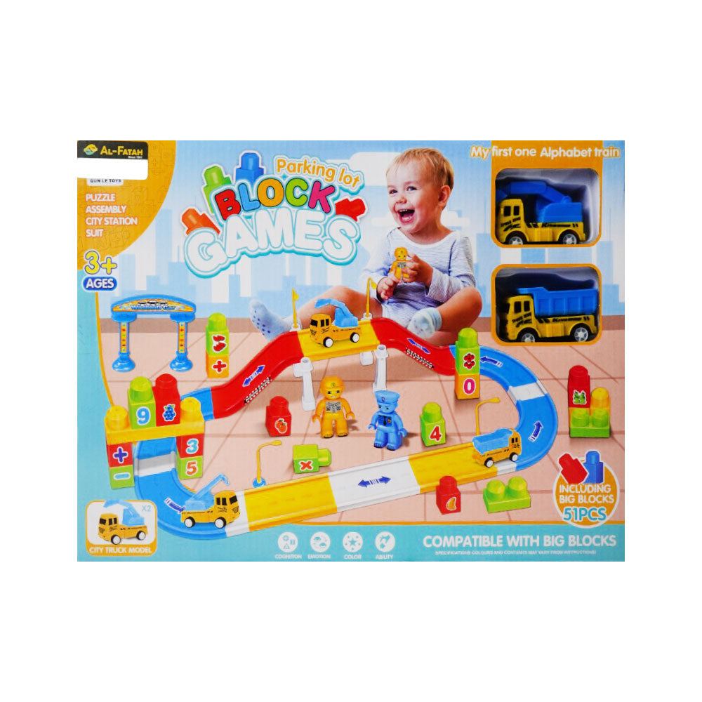 P54 PARKING LOT BLOCKS 51PC A.I Default Title - MamasJan Toys