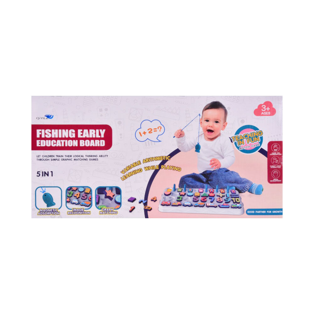 557 FISHING EARLY EDUCATIONAL BOARD 5IN1 Default Title - MamasJan Toys