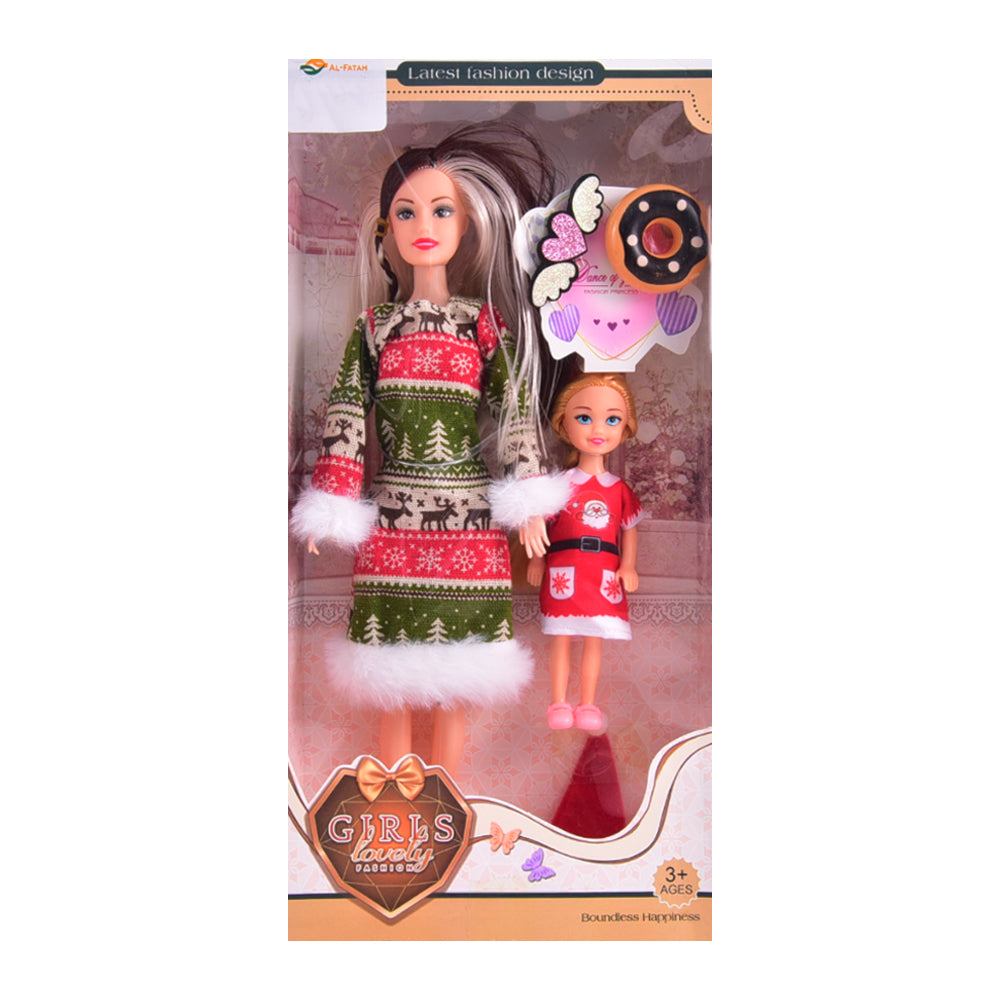 1015B4 GIRLS LOVELY FASHION DOLL SET Default Title - MamasJan Toys
