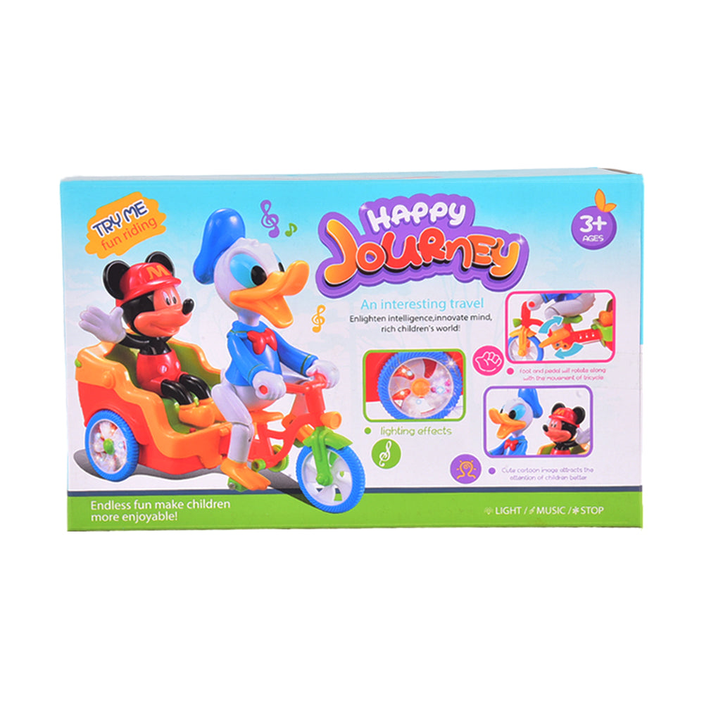 698B HAPPY JOURNEY FUN RIDING TRICYCLE B/O Default Title - MamasJan Toys