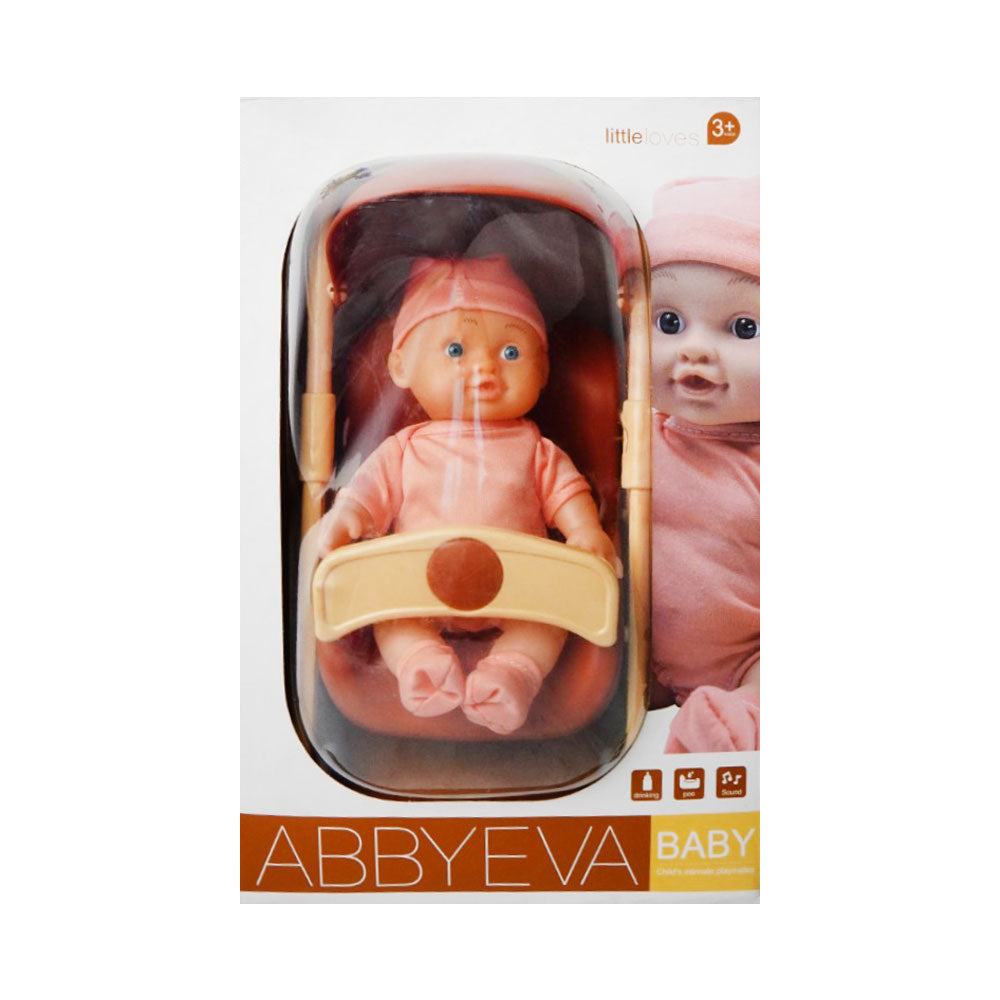 YL338-1 LITTLE LOVES DOLL WITH STROLLER Default Title - MamasJan Toys