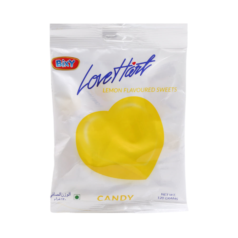 BIXY LOVE HEART LEMON 120 GM Default Title - MamasJan GroceryFoods