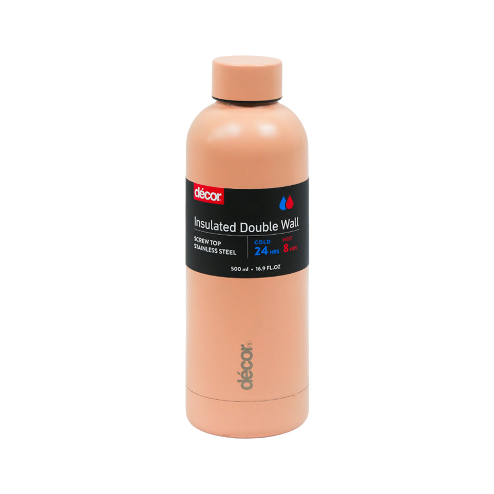 BOTTLE STEEL DOUBLE WALL DECOR 500 ML 255977 Default Title - MamasJan Crockery