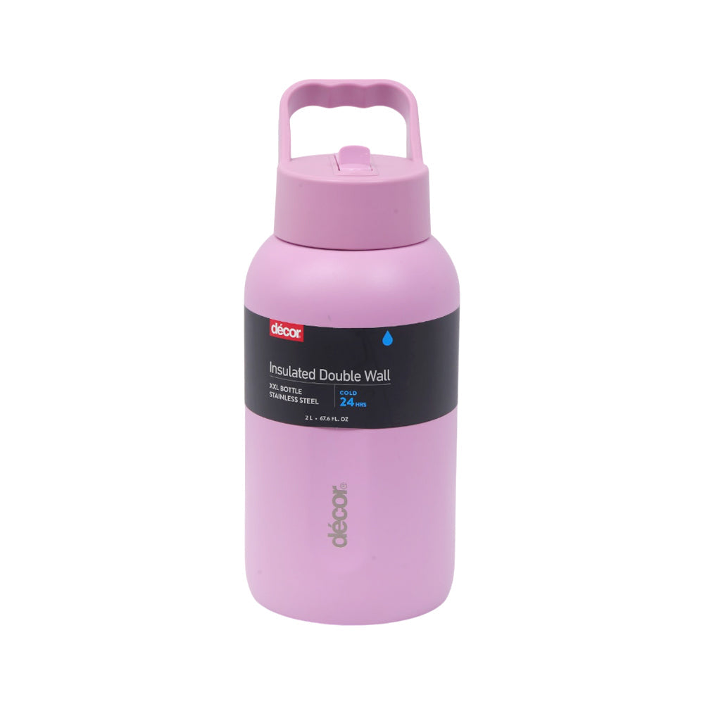 BOTTLE STEEL DECOR 2 LTR 269377 Default Title - MamasJan Crockery