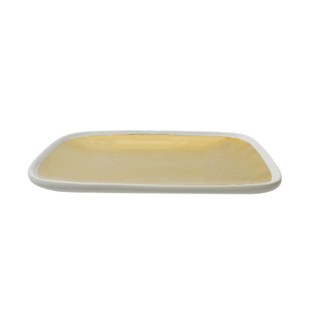 DISH RECTANGULAR GOLD SYMPHONY SY8001 Default Title - MamasJan Crockery