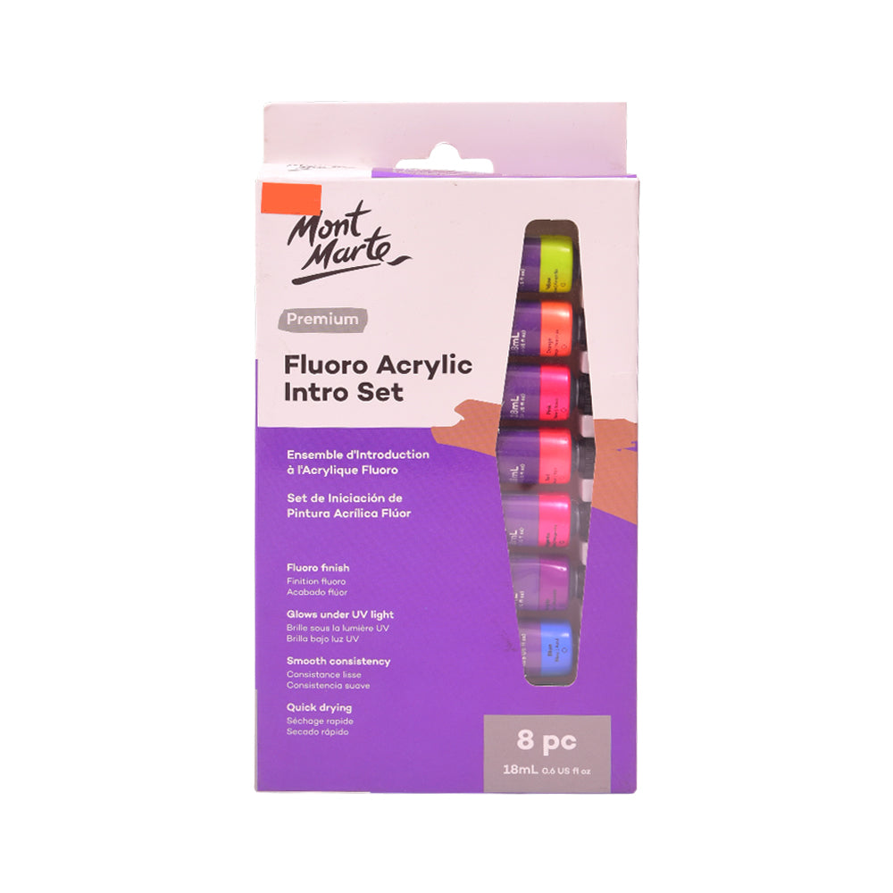PMFL8181 MM FLOURO ACRYLIC TUBE 8PCS Default Title - MamasJan Toys
