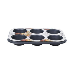 MUFFIN PAN 6 CUP ELEGANT EB5219 Default Title - MamasJan Crockery