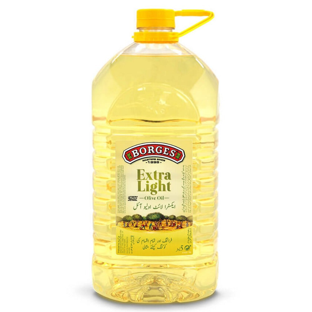 BORGES EXTRA LIGHT OLIVE OIL BOTTLE 5 LTR Default Title - MamasJan Grocery