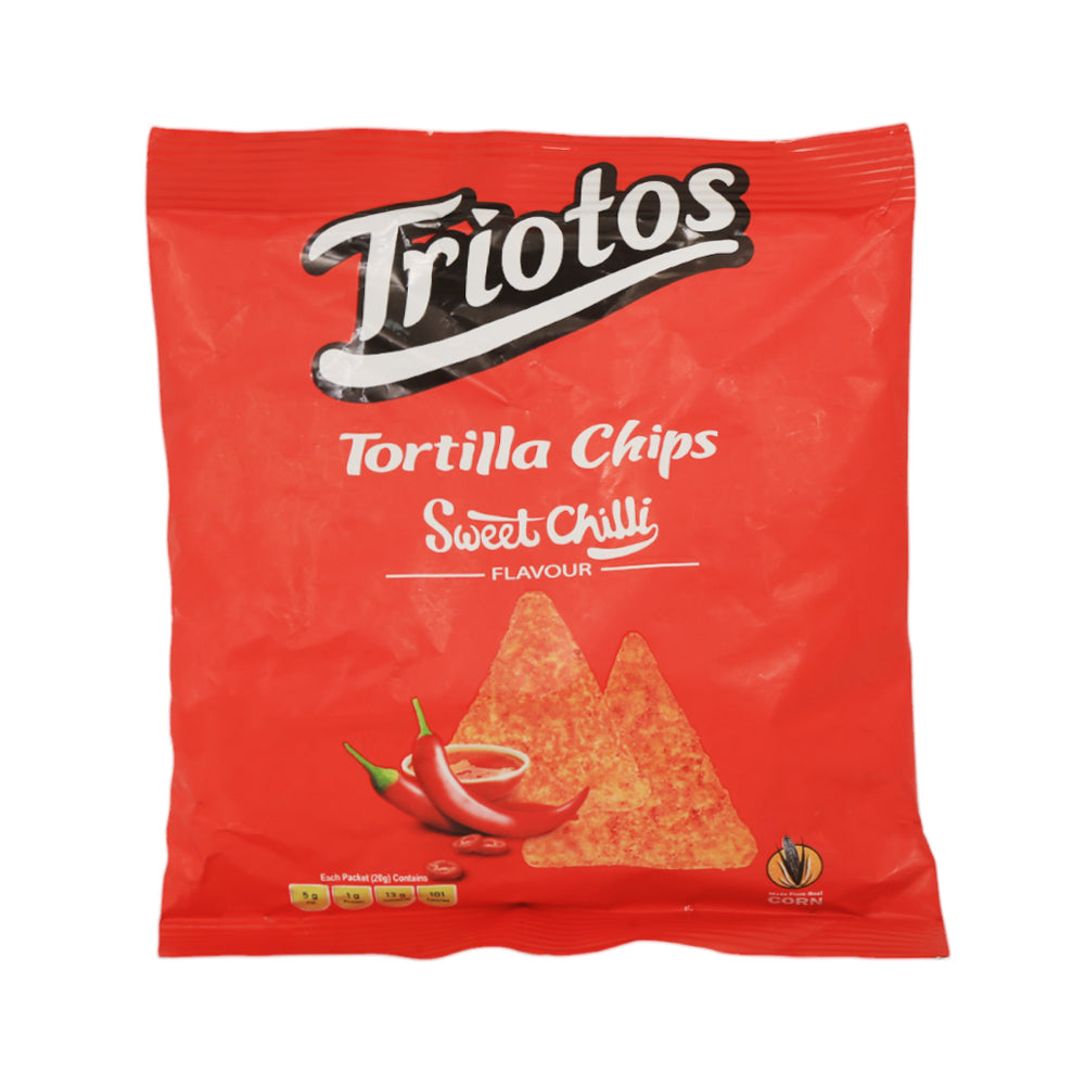 TRIOTOS TORTILLA CHIPS SWEET CHILLI 20 GM Default Title - MamasJan GroceryFoods
