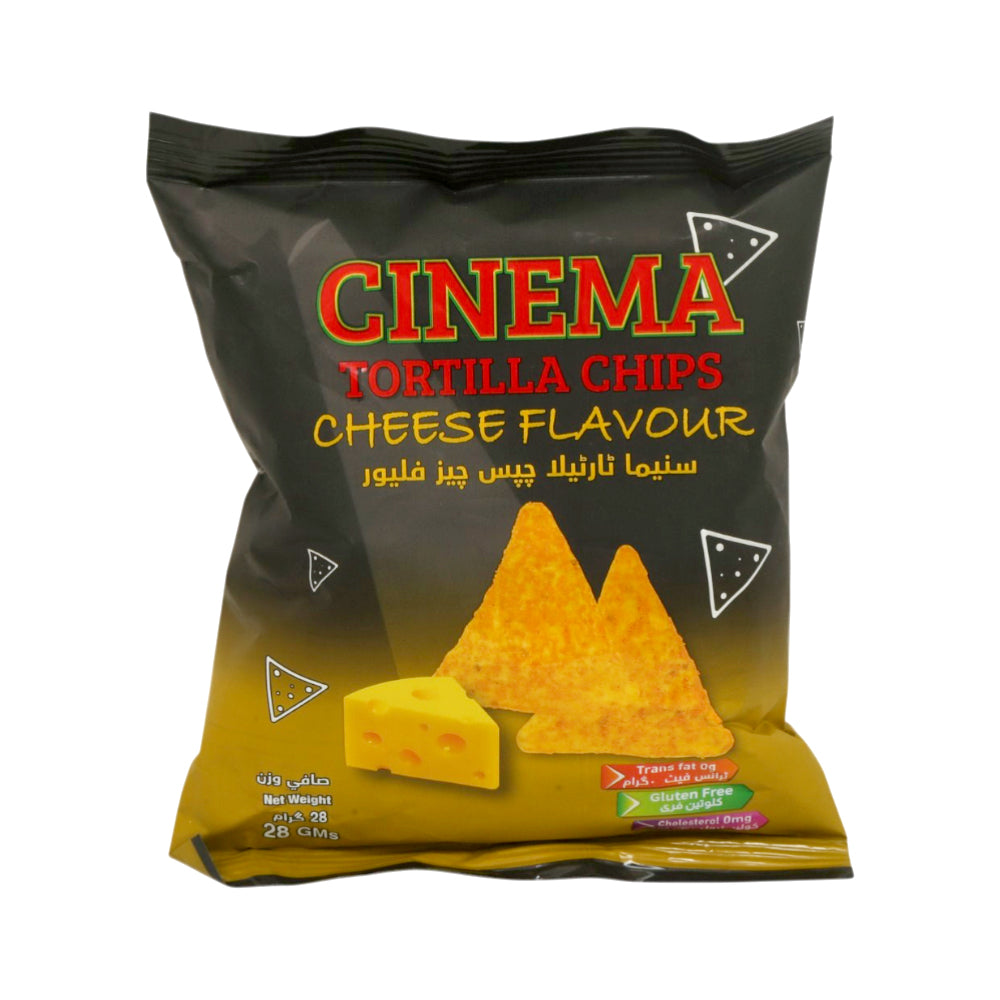 CINEMA TORTILLA CHIPS CHEESE FLAVOUR 28 GM Default Title - MamasJan Grocery Food