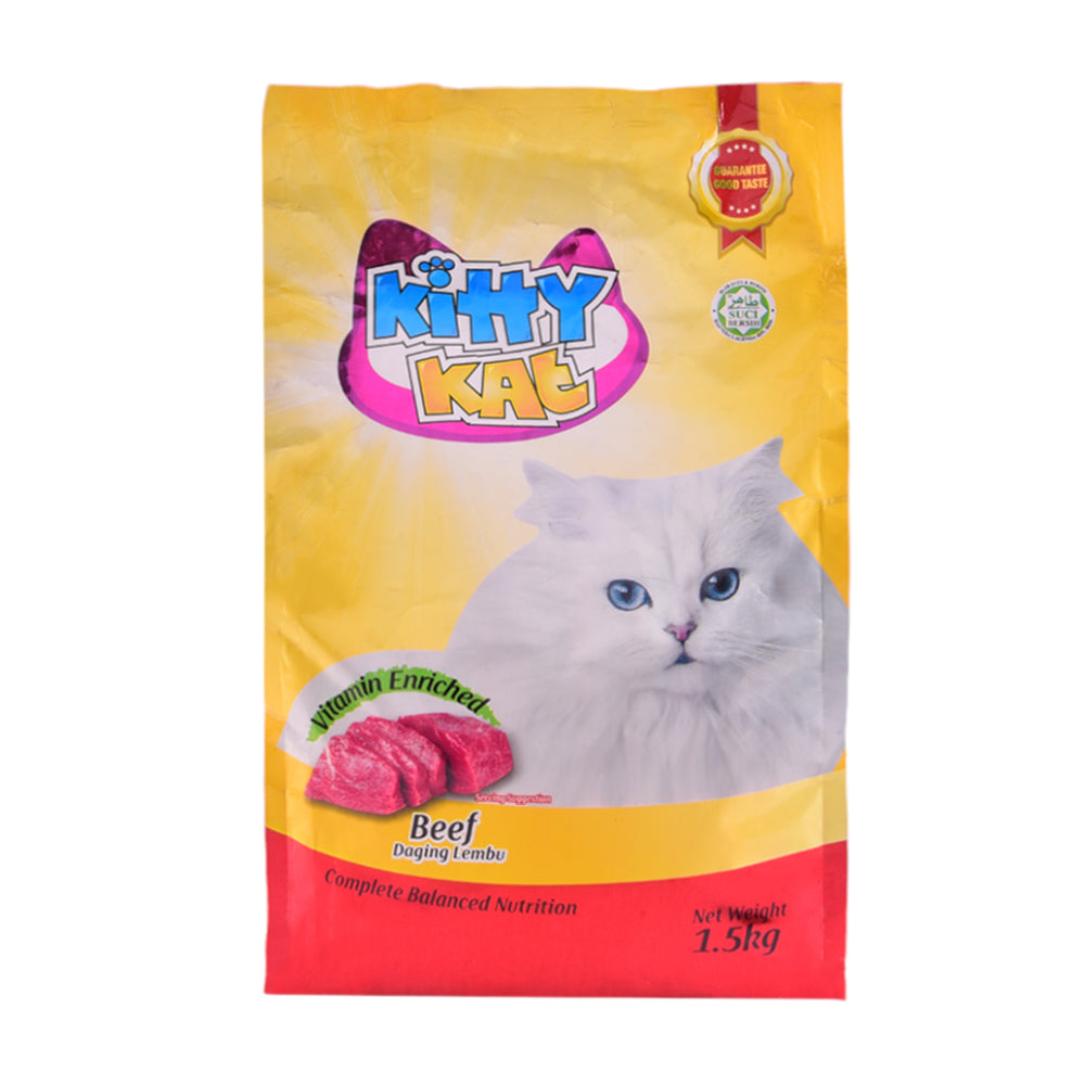 KITTY KAT BEEF VITAMIN ENRICHED 1.5KG Default Title - MamasJan Grocery Nonfood