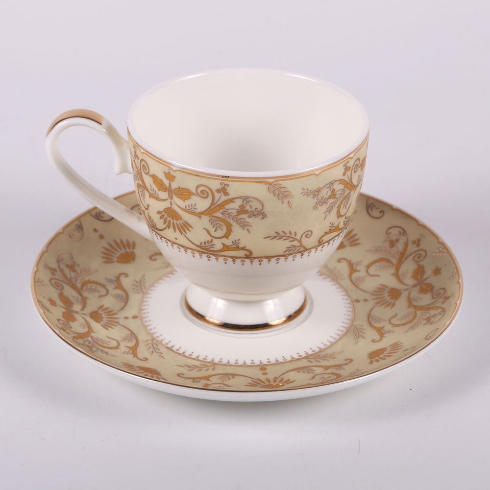 CUP & SAUCER SET ROYAL BISTRO 12PC 12-SO1-692Y BASIC Default Title - MamasJan Crockery