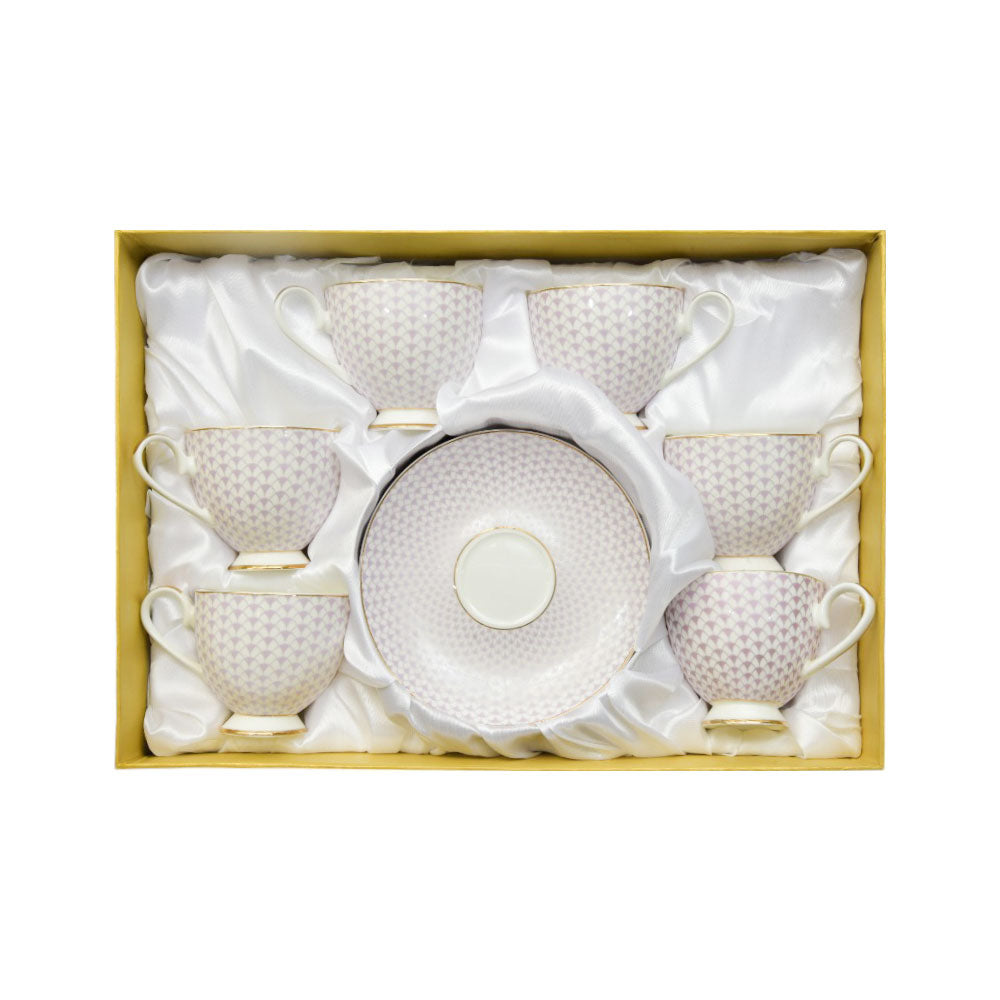CUP & SAUCER SET ROYAL BISTRO 12PC 12-SO1-901Y BASIC Default Title - MamasJan Crockery