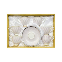 CUP & SAUCER SET ROYAL BISTRO 12PC 12-SO1-901Y BASIC Default Title - MamasJan Crockery