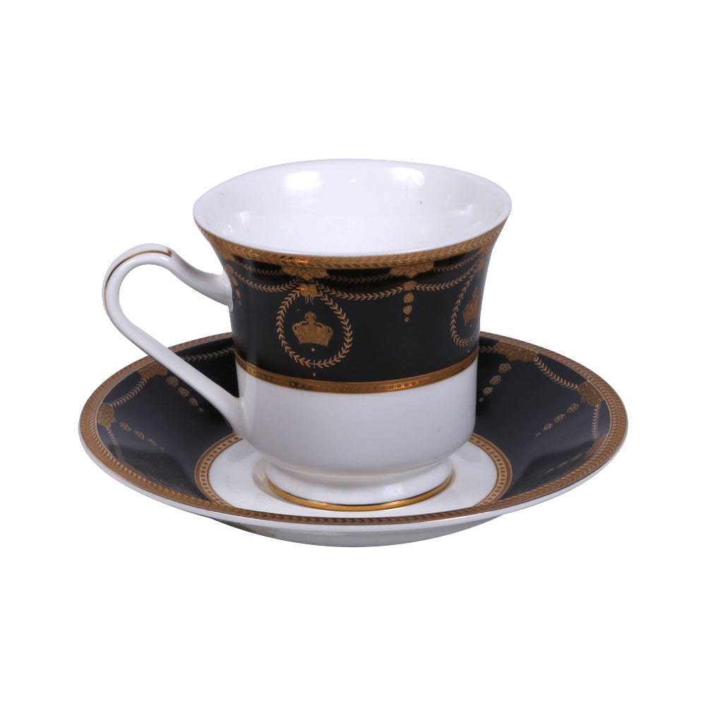 CUP & SAUCER SET ROYAL BISTRO 12PC 12-HH-904B Default Title - MamasJan Crockery