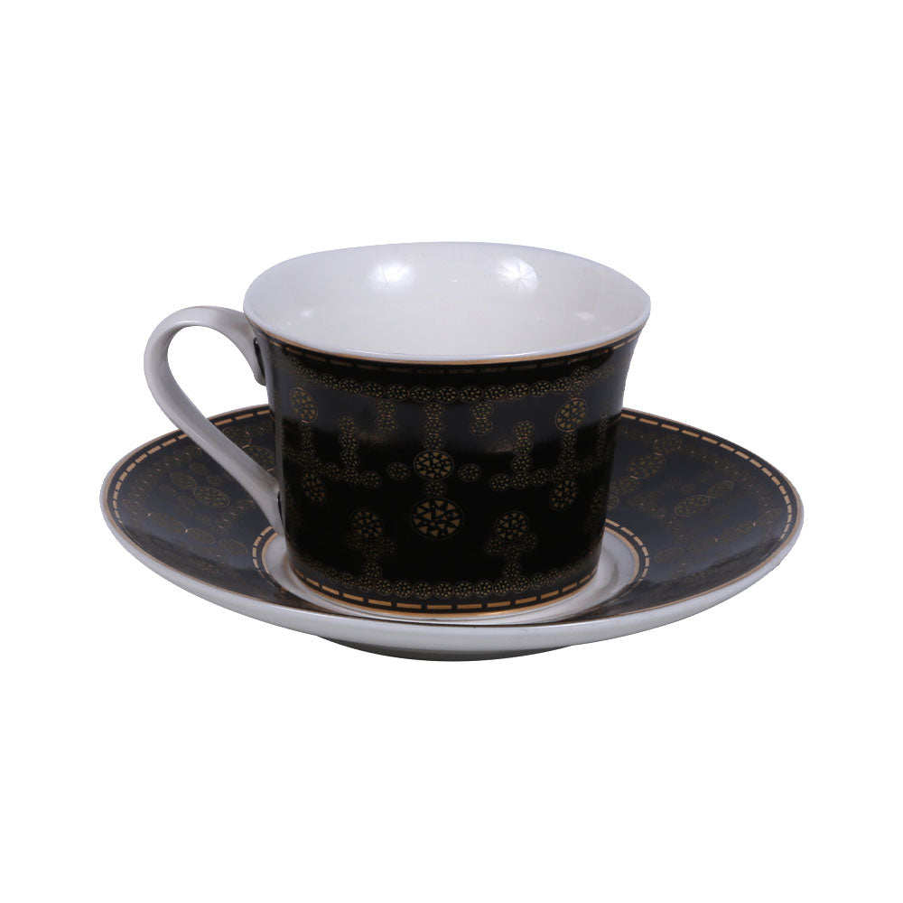 CUP & SAUCER SET ROYAL BISTRO 12PC 12-HH-915B BASIC Default Title - MamasJan Crockery