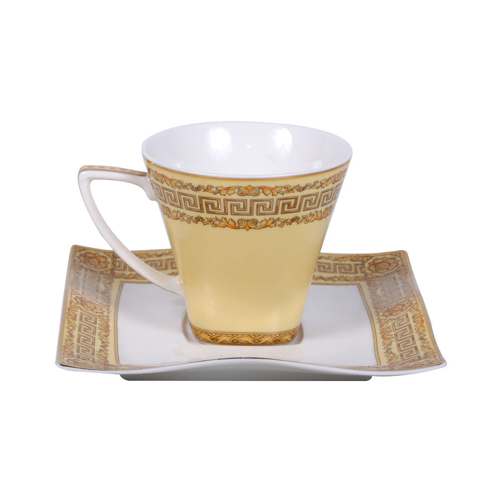 CUP & SAUCER SET ROYAL BISTRO 12PC CS-FX-673Y BASIC Default Title - MamasJan Crockery