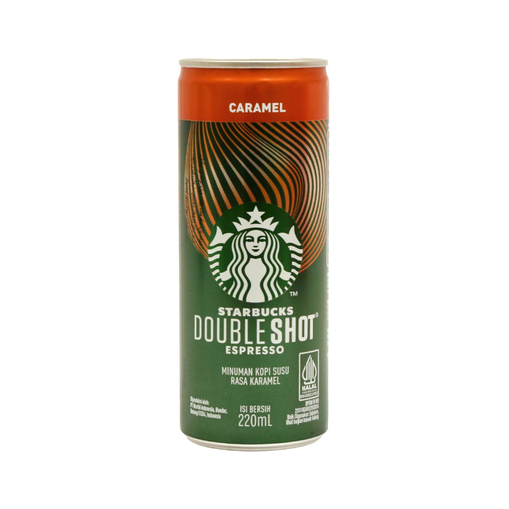STARBUCKS DRINK DOUBLE SHOT ESPRESSO RASA KARAMEL 220 ML Default Title - MamasJan Grocery Food