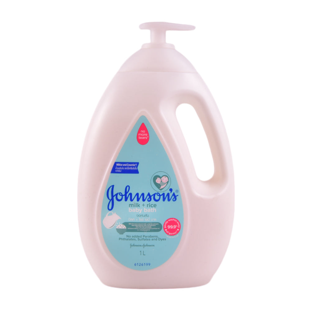 JOHNSONS BABY BATH MILK + RICE 1 LTR Default Title - MamasJan Grocery Nonfood