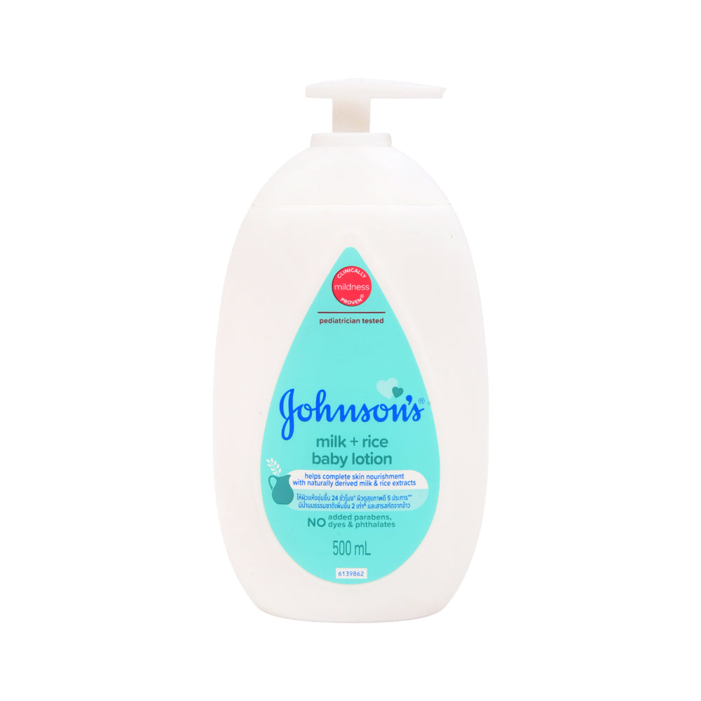 JOHNSONS BABY BATH MILK + RICE 500 ML Default Title - MamasJan Grocery Nonfood