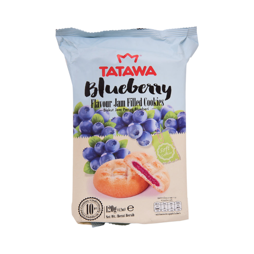 TATAWA COOKIE BLUEBERRY JAM FILLED 120 GM Default Title - MamasJan GroceryFoods