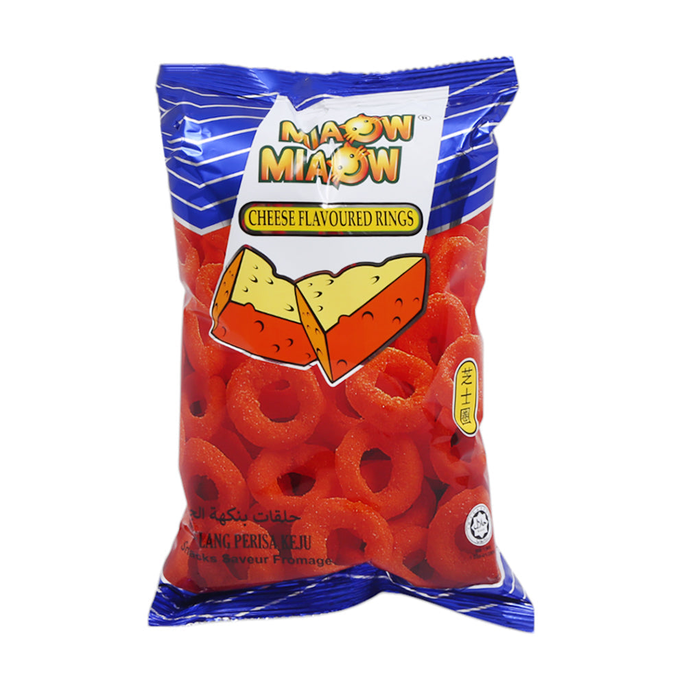 MIAOW MIAOW CHIPS CHEESE RINGS 60 GM Default Title - MamasJan GroceryFoods