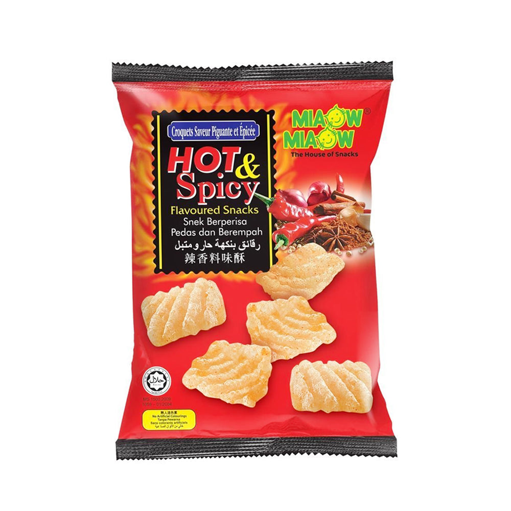 MIAOW MIAOW CHIPS HOT & SPICY 60 GM Default Title - MamasJan GroceryFoods