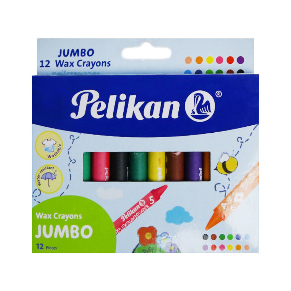 410825 PELIKAN WAX CRAYONS JUMBO 12PC Default Title - MamasJan Toys