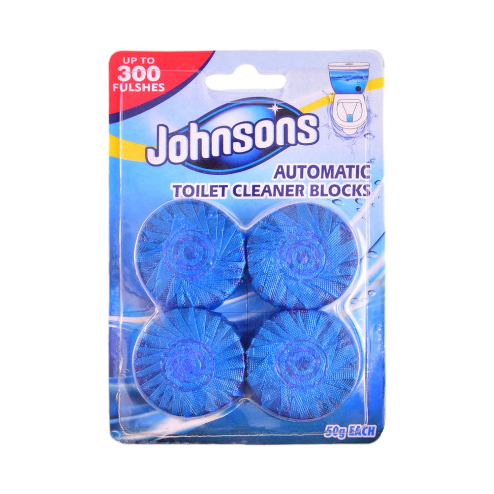 JOHNSONS AUTOMATIC TOILET CLEANER BLOCK 4X50 GM Default Title - MamasJan Grocery Nonfood