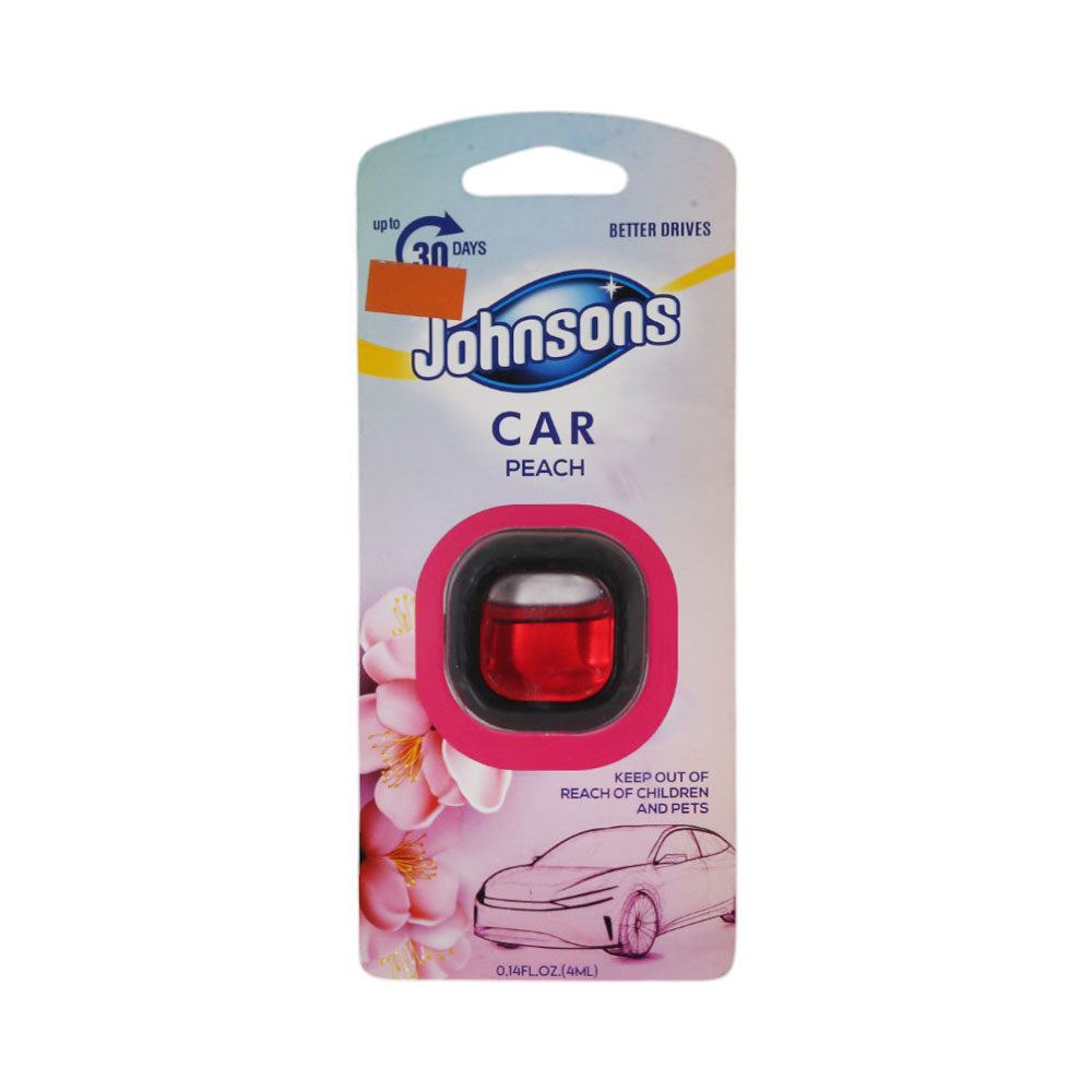 JOHNSONS CAR PEACH PERFUMED 4 ML Default Title - MamasJan Grocery Nonfood